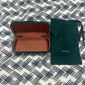 Gucci Sunglasses case emerald green